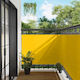vidaXL Rectangular Yellow Shade Divider 1.1x4m