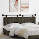 vidaXL Leather Bed Headboard Cushion Brown 190x...