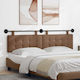 vidaXL Leather Brown Bed Headboard Cushion 190x...