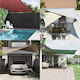 vidaXL Triangle Shade Sail Gray with PU Coating...