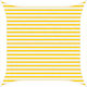 vidaXL Square Shade Sail Yellow with PU Coating 3x3m