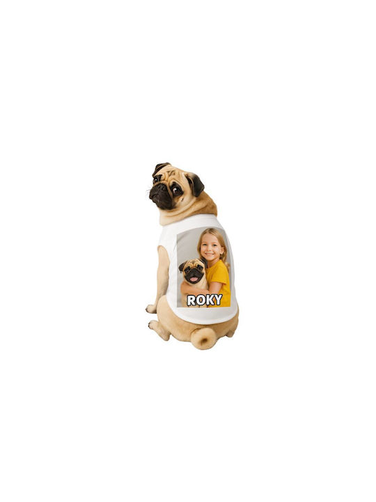 Woof Up Μπλούζα Σκύλου Λευκή 5xl