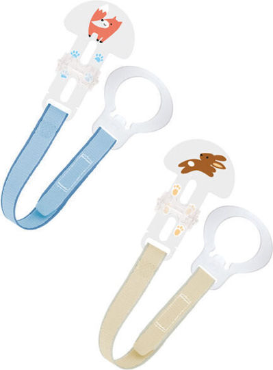 Mam Pacifier Ribbon Blue Yellow Polychrome 2 Pieces