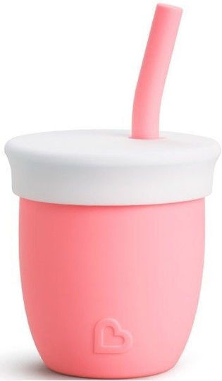 Munchkin Children's Cup C' Est Silicone Pink 118ml for 6m+