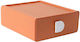 Plastic Desktop Drawer 20x7.5x20cm Orange