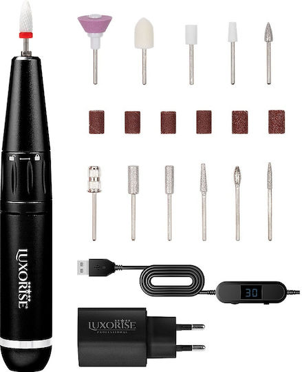 Portable Nail Drill Titanium Starshine Luxorise Black