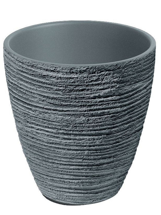 Defora Concrete Gray Plastic Plant Pot 47x47x48cm