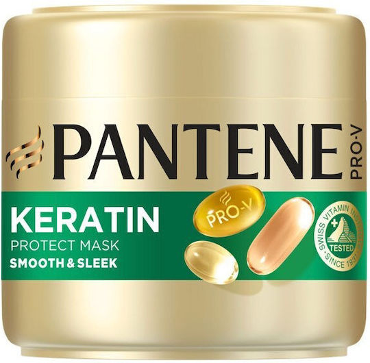 Pantene & Sleek Μάσκα Μαλλιών με Κερατίνη 300ml