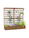 Costway Costway Holz Blumenkasten Braune 183x48x180cm