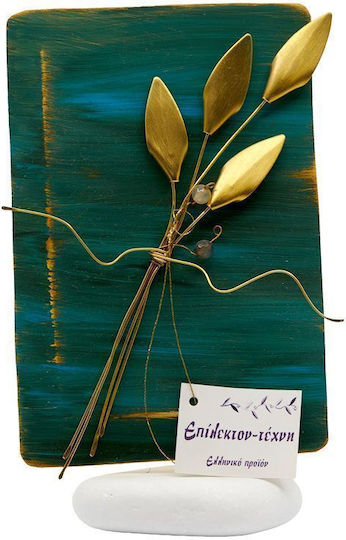 Epilekton-Art 07-474 Handgefertigtes Tischdekoration Messing-Edelstahl Oxidation 10×15