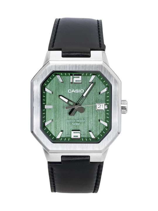Casio Collection Men's Watch 41mm Battery with Green Metal Bracelet