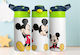 Kids Water Bottle Thermos Mickey Stainless Steel With Straw White 360ml Personalized