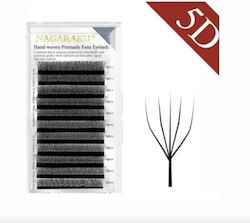 5d Black Eyelashes Nagaraku 0.10d Mix 8-15mm