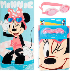 Disney Minnie Swimming Παιδικό Σετ Πετσέτα 70x140cm Γυαλάκια Κολύμβησης Disney Minnie Swimming Παιδικό Σετ Πετσέτα 70x140cm Γυαλάκια Κολύμβησης