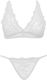Ouno-sexy Dessous-Set 2 Stücke L XL Weiß