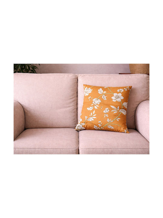 Orange Decorative Pillow Case 45x45cm