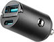 Joyroom JR-CCN18 65W Fast Charging Car Charger with Ports: 1xUSB-A 1xType-C Black Colour