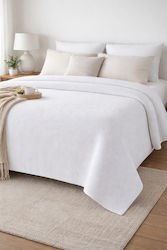 Olia Home Olia Home Hoteldeken Übergröße Pique Weiß 220x255cm Olia Home Olia Home Hoteldeken Übergröße Pique Weiß 220x255cm