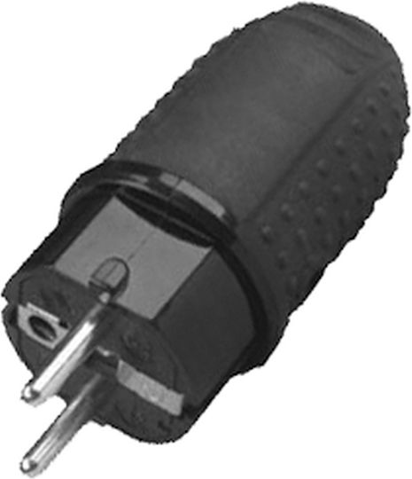 Fișă Schuko Masculină Cauciuc Eurolamp 16a Kf-grcp-01 Blister