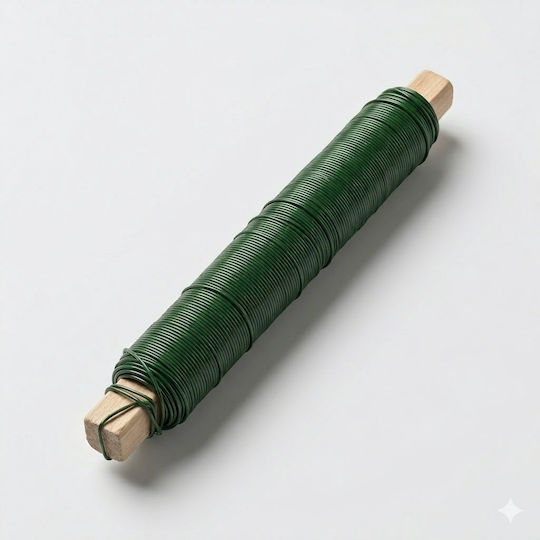 Verschiedenes Bastelbedarf Rohrdraht Grün 0,65mm 38m/100gr Ideal für Blumenarrangements Kränze
