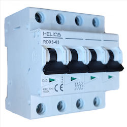 Helios Type C Mcb 40a 4p Helios Type C Mcb 40a 4p