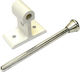 Sliding Door Security Bolt Base White
