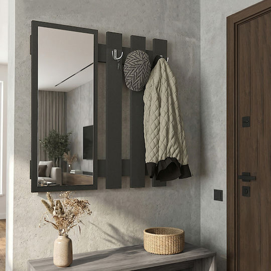 Megapap Wall Hanger Folin Wooden Gray 90x4cm