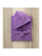 Nima Kids Bathrobe Splashy Purple with Hood