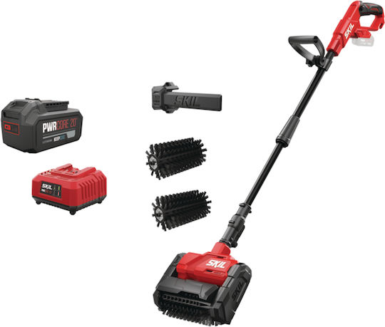 Skil Staubsauger Außenboden Reinigungsbürste mit Batterie 0680 Ca & 3131 Aa