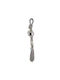 Marhome Hanging New Year's Lucky Charm Pomegranate Gray Made of Metal 25cm