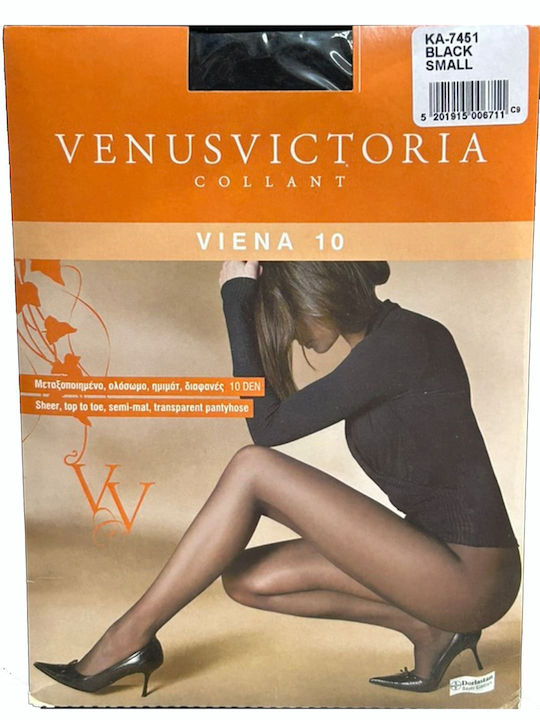 Venus Victoria Γυναικείο Καλσόν 10 Den Μαύρο