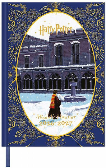 Academic Diary Hard Cover 2026/2027 Weekly 17-Month A5/15x21cm Harry Potter