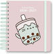 536429 Academic Spiral Diary Soft Cover 2026-2027 Daily 11-Month 14x16cm Pusheen