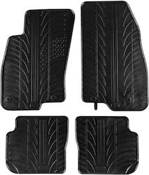 Carro 389410 Car Mats Fiat Punto Evo 2010-2014 Black 4 Pieces