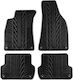 Carro 389329 Πατάκια Αυτοκινήτου Audi 8e B6/b7 2001-2006 Seat Exeo 2008-2013 Μαύρο 4 Τεμάχια