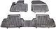 Sahler Car Mats Raised Sides 3D Rubber Hyundai Santa Fe 2018+ Raised Sides Type Black 3 Pieces