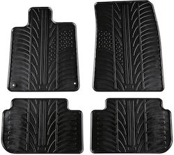 Carro 389400 Πατάκια Αυτοκινήτου Peugeot 407 2004-2011 Μαύρο 4 Τεμάχια