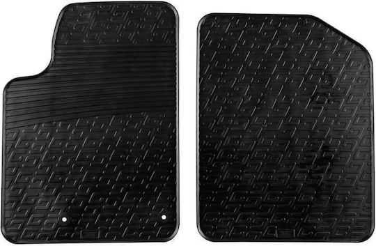 Apesan Car Mats Rubber Citroen Berlingo 2002-2007 Peugeot 2002-2007 Black 2 Pieces