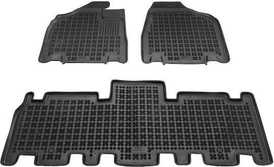 Sahler Raised Sides 3D Rubber Car Mats Kia Carnival II 2005-2014 5-Seater Raised Sides Type Black 3 Pieces
