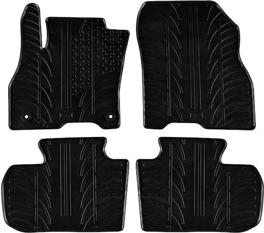 Carro 389110 Car Mats Nissan Leaf Hatchback 2018 Black 4 Pieces