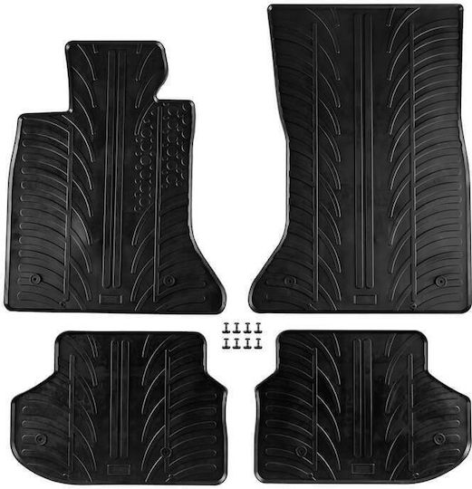 Carro 389239 Car Mats Bmw Series 5 F10 2010-2017 F11 2013-2017 Black 4 Pieces