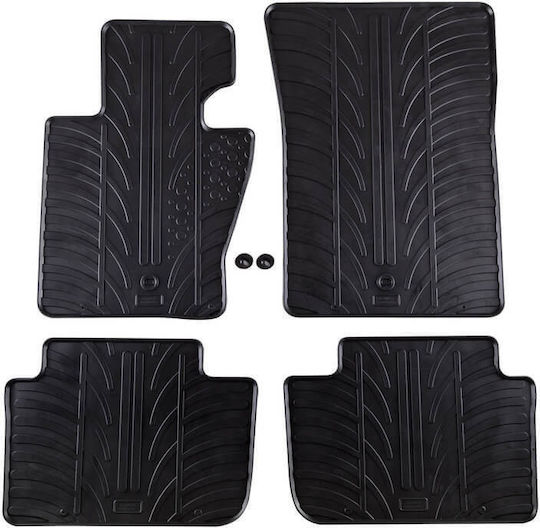 Carro 389237 Auto Fußmatten BMW X3 E83 2004-2009 Schwarz 4 Stücke