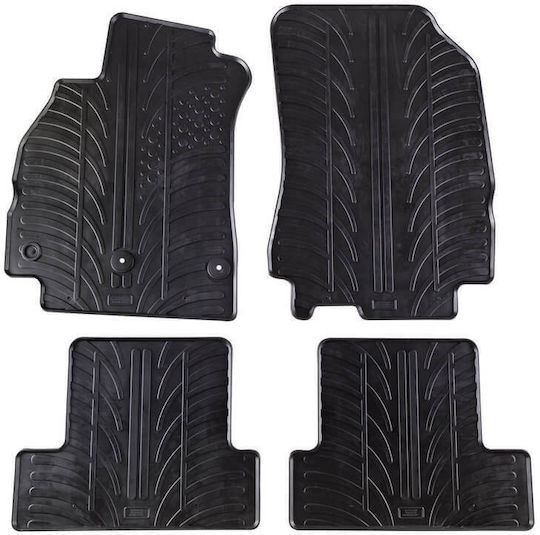 Apesan Car Mats Rubber Renault Megane III 2008-2016 Megane III Coupe 2008-2015 Modified 2015 Black 4 Pieces