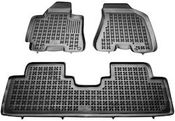 Sahler Auto Fußmatten Erhöhte Seiten 3D Gummi Hyundai Tucson Kia Sportage 2002-2010 Tastaturen Erhöhte Seiten Schwarze 3 Stück