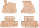 Sahler Raised Sides 3D Rubber Car Mats Audi Q5 2008+ Beige Front & Rear 4 Pieces