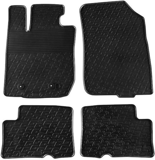 Carro 389384 Auto Fußmatten Dacia Duster 4x4 2010-2015 Schwarz 4 Stück