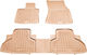 Sahler Car Mats Raised Sides 3D Rubber Bmw X5 F15 2013+ Raised Sides Type Beige 3 Pieces