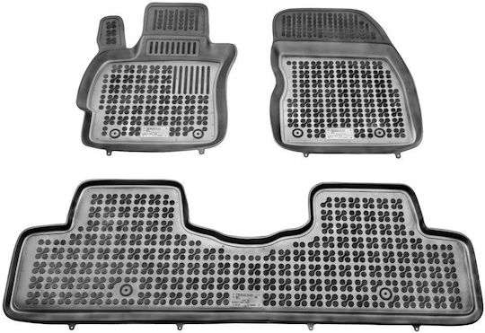 Sahler Car Mats Raised Sides 3D Rubber Mazda 5 2004+ Raised Sides Type Black 3 Pieces