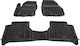 Sahler Car Mats Raised Sides 3D Rubber Ford Transit Connect Tourneo Connect 2013+ Raised Sides Type Black 3 Pieces