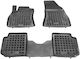 Sahler Car Mats Raised Sides 3D Rubber Fiat 500L 500L Trekking 500L Living 2013-2022 7-Seater Raised Sides Black 3 Pieces